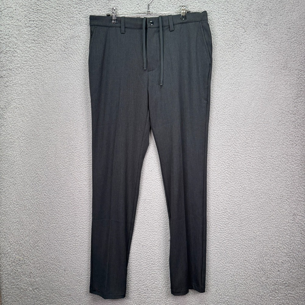 Quince Pants Mens 32x32‎ Charcoal Ultra-Stretch 24/7 Smart Chino Golf Office Dad